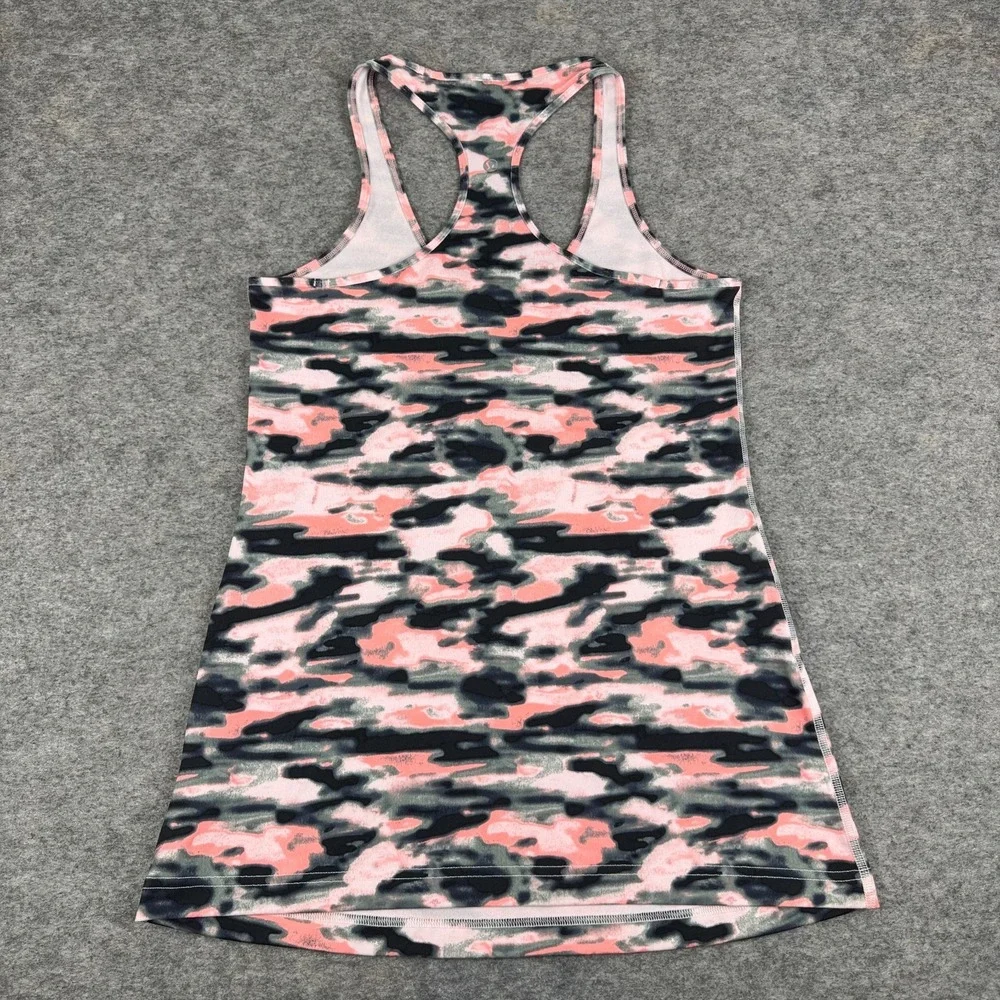 Lululemon Cool Racerback Wamo Camo Barely Pink‎ Womens 10
